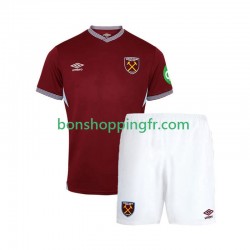 Maillot Domicile West Ham United 2025-2026 Manches Courtes Jeune Enfant(+shorts)