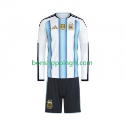 Maillot Domicile Argentine World Cup 2026 Manches Longues Jeune Enfant(+shorts)