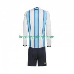 Maillot Domicile Argentine World Cup 2026 Manches Longues Jeune Enfant(+shorts)