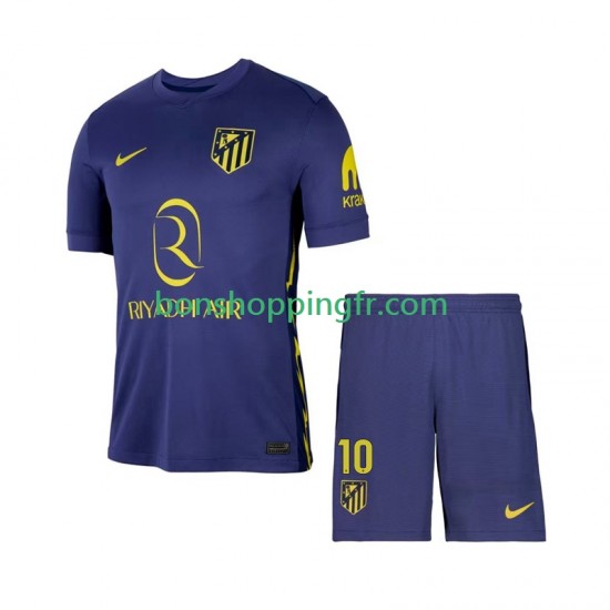 Maillot Extérieur Atlético Madrid Alex Baena 10 2025-2026 Manches Courtes Jeune Enfant(+shorts)