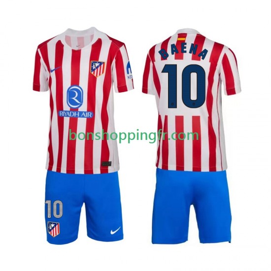 Maillot Domicile Atlético Madrid Alex Baena 10 2025-2026 Manches Courtes Jeune Enfant(+shorts)