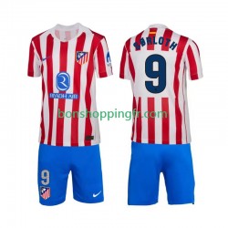 Maillot Domicile Atlético Madrid Alexander Sorloth 9 2025-2026 Manches Courtes Jeune Enfant(+shorts)