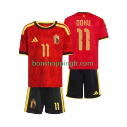 Maillot Domicile Belgique Jeremy Doku 11 World Cup 2026 Manches Courtes Jeune Enfant(+shorts)