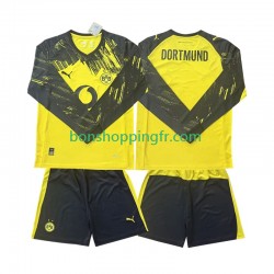 Maillot Domicile Borussia Dortmund 2025-2026 Manches Longues Jeune Enfant(+shorts)