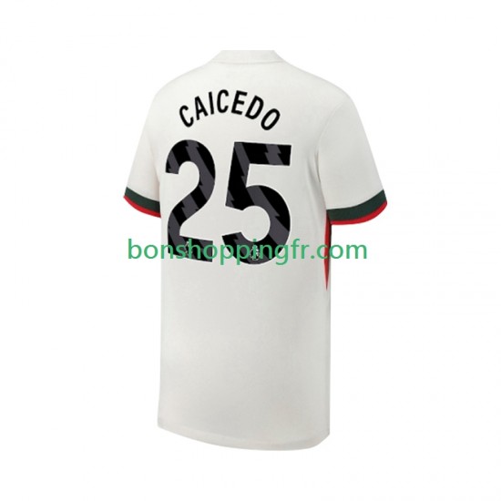 Maillot Extérieur Chelsea Moises Caicedo 25 2025-2026 Manches Courtes Homme