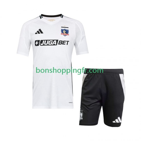 Maillot Domicile Colo-Colo 2025-2026 Manches Courtes Jeune Enfant(+shorts)