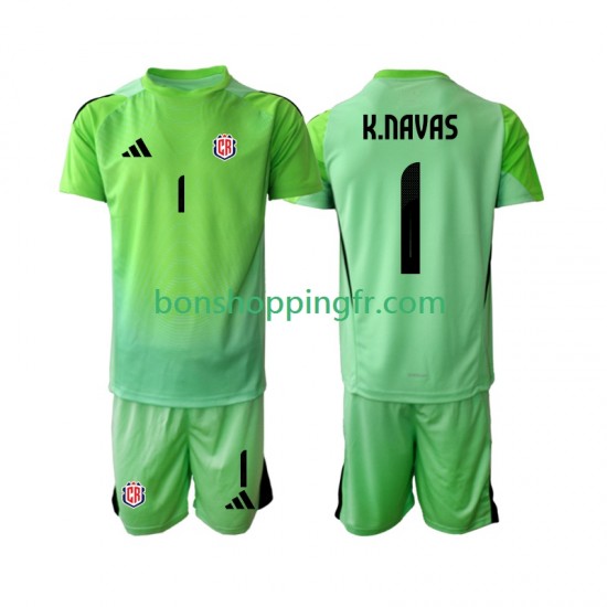 Maillot Domicile Costa Rica Gardien Keylor Navas 1 2025 Manches Courtes Jeune Enfant(+shorts)