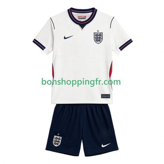 Maillot Domicile Angleterre World Cup 2026 Manches Courtes Jeune Enfant(+shorts)