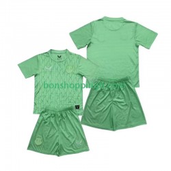 Maillot Domicile Everton Gardien 2025-2026 Manches Courtes Jeune Enfant(+shorts)