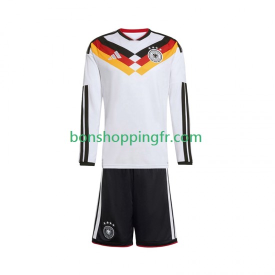 Maillot Domicile Allemagne World Cup 2026 Manches Longues Jeune Enfant(+shorts)