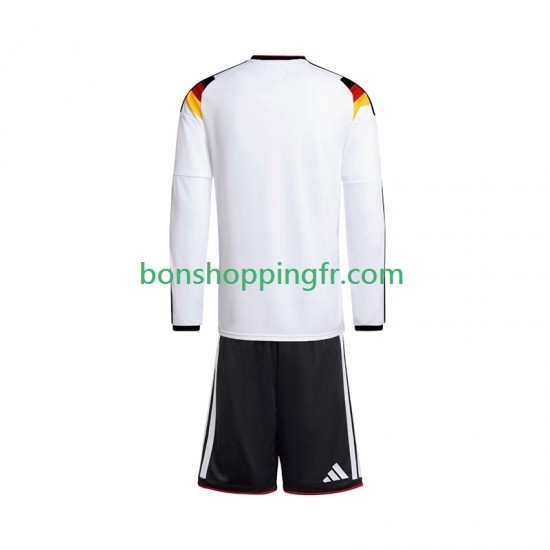 Maillot Domicile Allemagne World Cup 2026 Manches Longues Jeune Enfant(+shorts)