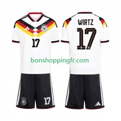 Maillot Domicile Allemagne Florian Wirtz 17 World Cup 2026 Manches Courtes Jeune Enfant(+shorts)