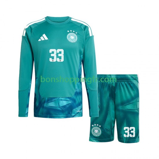 Maillot Domicile Allemagne Gardien Alexander Nubel 33 World Cup 2026 Manches Longues Jeune Enfant(+shorts)