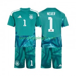 Maillot Domicile Allemagne Gardien Manuel Neuer 1 World Cup 2026 Manches Courtes Jeune Enfant(+shorts)