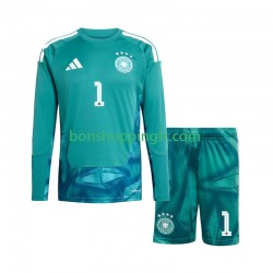 Maillot Domicile Allemagne Gardien Oliver Baumann 1 World Cup 2026 Manches Longues Jeune Enfant(+shorts)