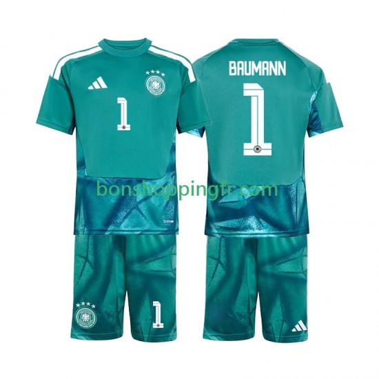 Maillot Domicile Allemagne Gardien Oliver Baumann 1 World Cup 2026 Manches Courtes Jeune Enfant(+shorts)