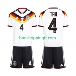 Maillot Domicile Allemagne Jonathan Tah 4 World Cup 2026 Manches Courtes Jeune Enfant(+shorts)