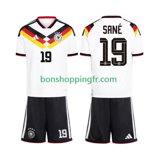 Maillot Domicile Allemagne Leroy Sane 19 World Cup 2026 Manches Courtes Jeune Enfant(+shorts)