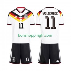 Maillot Domicile Allemagne Woltemade 11 World Cup 2026 Manches Courtes Jeune Enfant(+shorts)