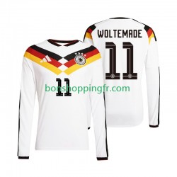 Maillot Domicile Allemagne Woltemade 11 World Cup 2026 Manches Longues Homme
