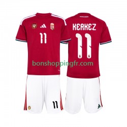 Maillot Domicile Hongrie Kerkez 11 World Cup 2026 Manches Courtes Jeune Enfant(+shorts)