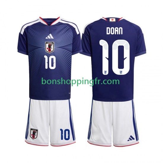 Maillot Domicile Japon Ritsu Doan 10 World Cup 2026 Manches Courtes Jeune Enfant(+shorts)
