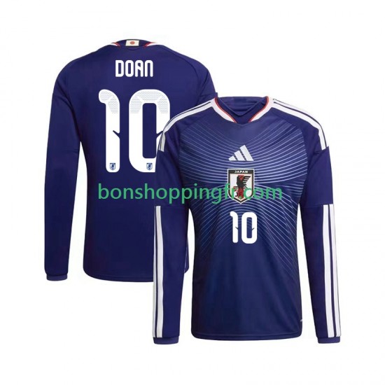 Maillot Domicile Japon Ritsu Doan 10 World Cup 2026 Manches Longues Homme