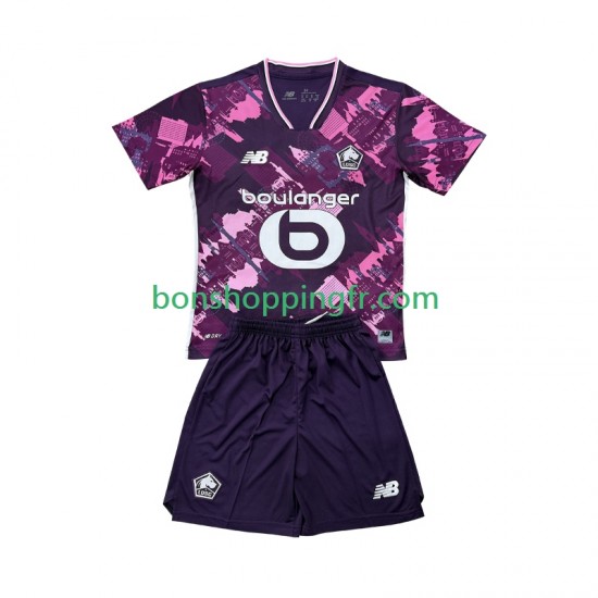 Maillot 4ème OSC Lille 2025-2026 Manches Courtes Jeune Enfant(+shorts)