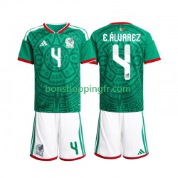 Maillot Domicile Mexique Edson Alvarez 4 World Cup 2026 Manches Courtes Jeune Enfant(+shorts)