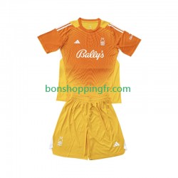 Maillot 3ème Nottingham Forest Gardien 2025-2026 Manches Courtes Jeune Enfant(+shorts)