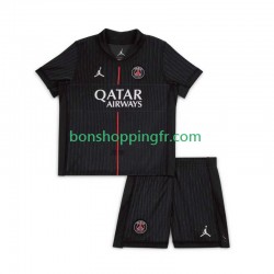 Maillot 4ème Paris Saint-Germain 2025-2026 Manches Courtes Jeune Enfant(+shorts)
