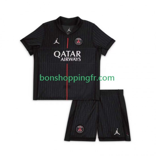 Maillot 4ème Paris Saint-Germain 2025-2026 Manches Courtes Jeune Enfant(+shorts)
