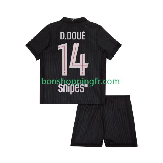 Maillot 4ème Paris Saint-Germain Desire Doue 14 2025-2026 Manches Courtes Jeune Enfant(+shorts)