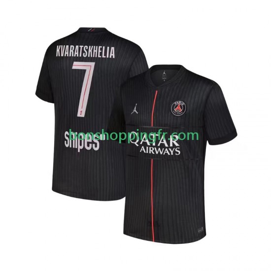 Maillot 4ème Paris Saint-Germain Khvicha Kvaratskhelia 7 2025-2026 Manches Courtes Homme