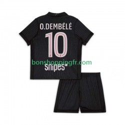 Maillot 4ème Paris Saint-Germain Ousmane Dembele 10 2025-2026 Manches Courtes Jeune Enfant(+shorts)