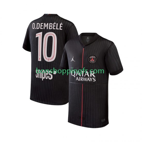 Maillot 4ème Paris Saint-Germain Ousmane Dembele 10 2025-2026 Manches Courtes Homme
