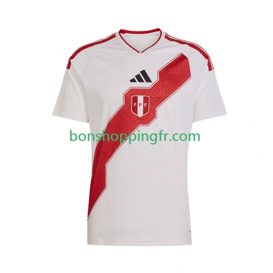 Maillot Domicile Pérou 2026 Manches Courtes Homme