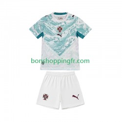 Maillot Extérieur Portugal World Cup 2026 Manches Courtes Jeune Enfant(+shorts)