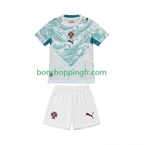 Maillot Extérieur Portugal World Cup 2026 Manches Courtes Jeune Enfant(+shorts)
