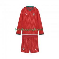 Maillot Domicile Portugal World Cup 2026 Manches Longues Jeune Enfant(+shorts)
