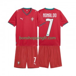 Maillot Domicile Portugal Cristiano Ronaldo 7 World Cup 2026 Manches Courtes Jeune Enfant(+shorts)