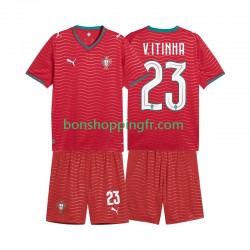 Maillot Domicile Portugal Vitinha 23 World Cup 2026 Manches Courtes Jeune Enfant(+shorts)