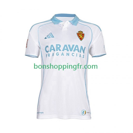 Maillot Domicile Real Zaragoza 2025-2026 Manches Courtes Homme