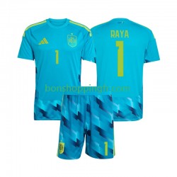 Maillot Domicile Espagne Gardien David Raya 1 World Cup 2026 Manches Courtes Jeune Enfant(+shorts)