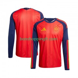 Maillot Domicile Espagne World Cup 2026 Manches Longues Homme