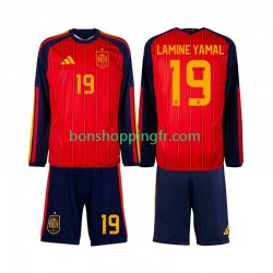 Maillot Domicile Espagne Lamine Yamal 19 World Cup 2026 Manches Longues Jeune Enfant(+shorts)