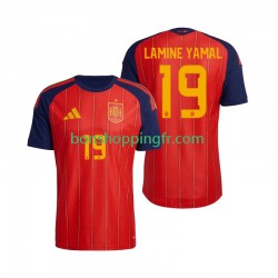 Maillot Domicile Espagne Lamine Yamal 19 World Cup 2026 Manches Courtes Homme