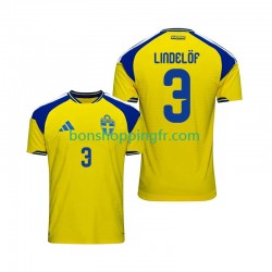 Maillot Domicile Suède Victor Lindelof 3 2026 Manches Courtes Homme