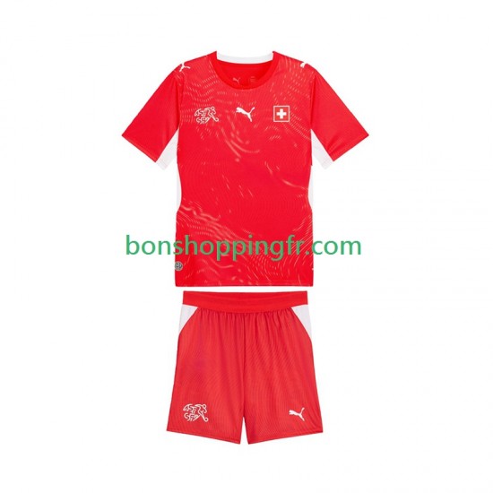 Maillot Domicile Suisse World Cup 2026 Manches Courtes Jeune Enfant(+shorts)