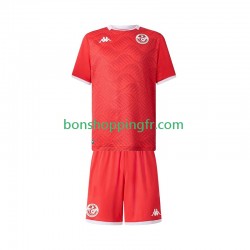Maillot Domicile Tunisie 2025 Manches Courtes Jeune Enfant(+shorts)